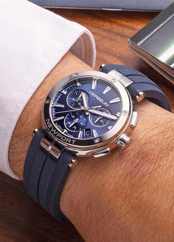 Newport Chrono 37658AP15CB Çelik Erkek Kol Saati