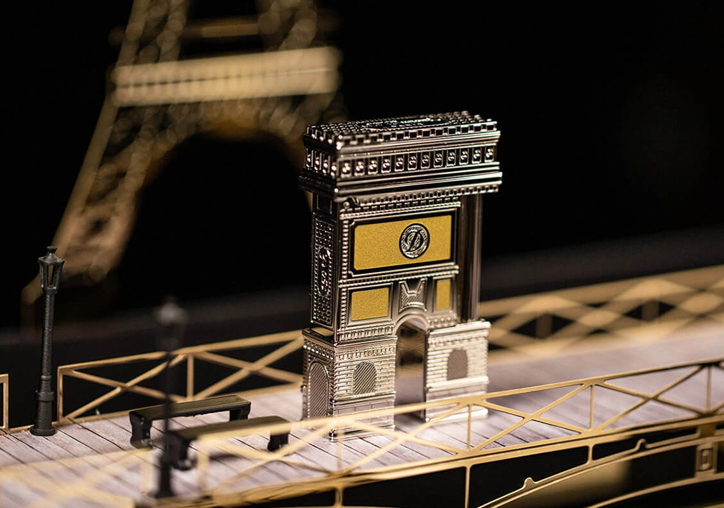 S.T. Dupont Loves Paris Limited Edition Set Lighter W Eiffel Tower 16347