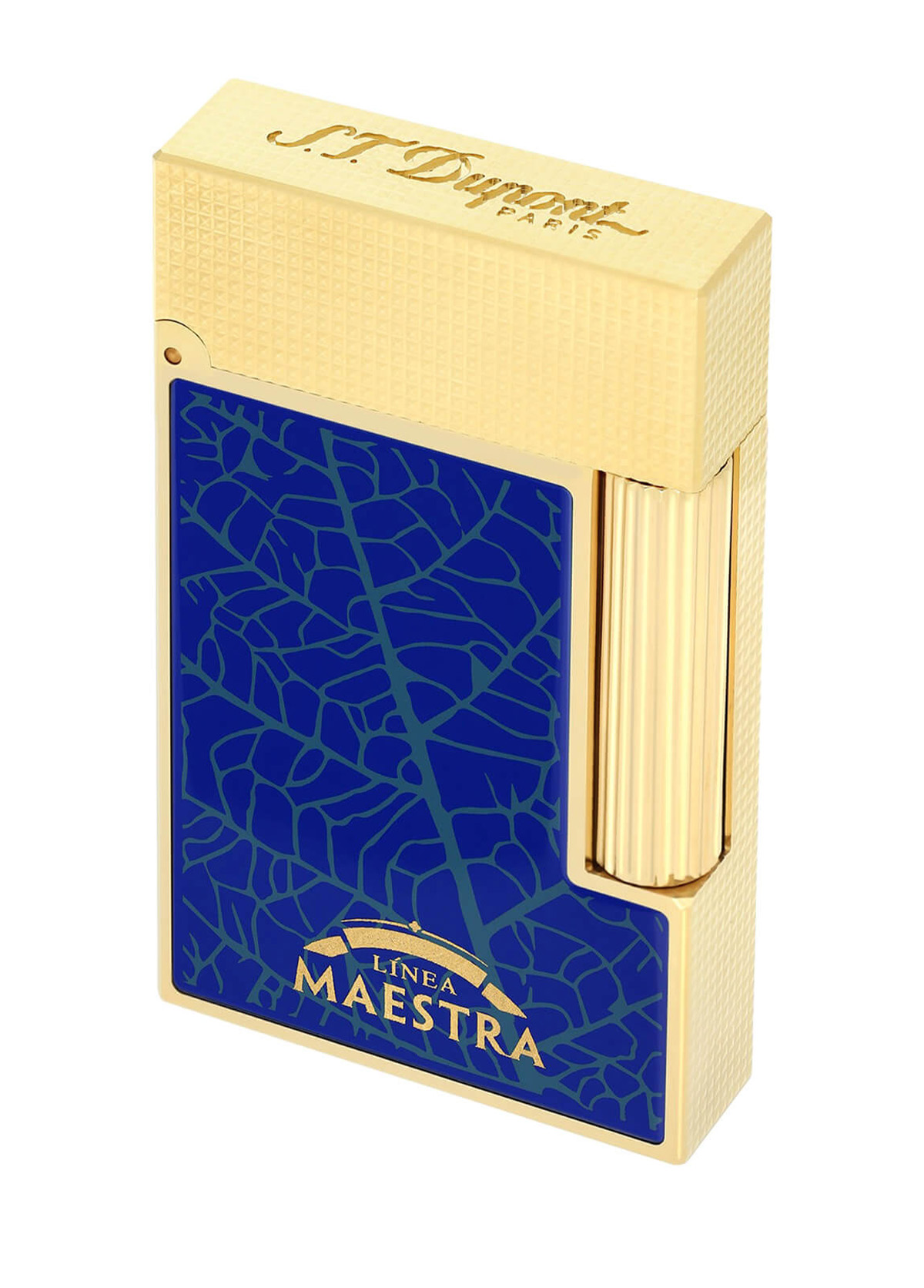 S.T. Dupont Line 2 Partagas Mavi - Altın Sarısı Çakmak 16095