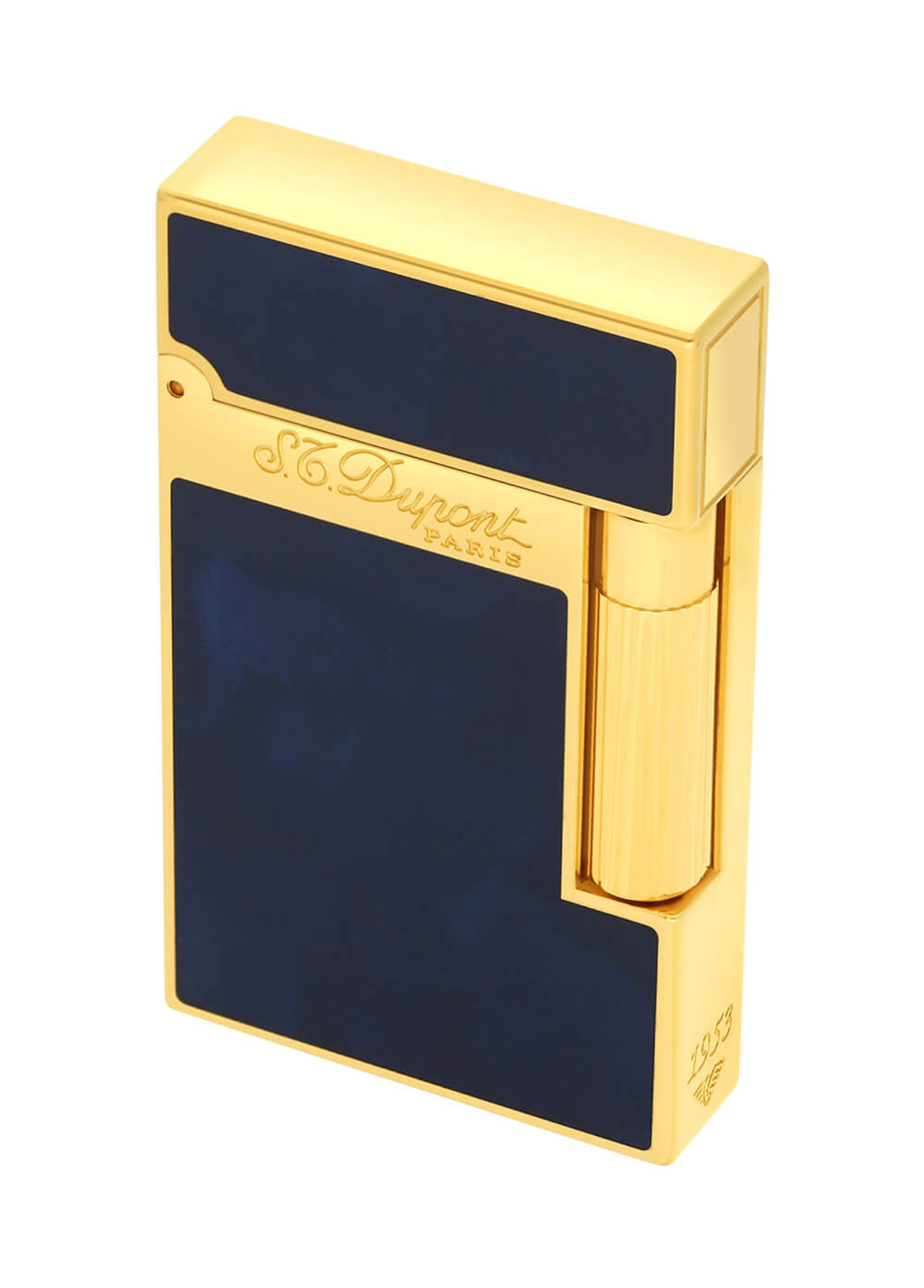 S.T. Dupont Ligne 2 Doğal Mavi Lake - Sarı Altın Kaplama Çakmak 16134