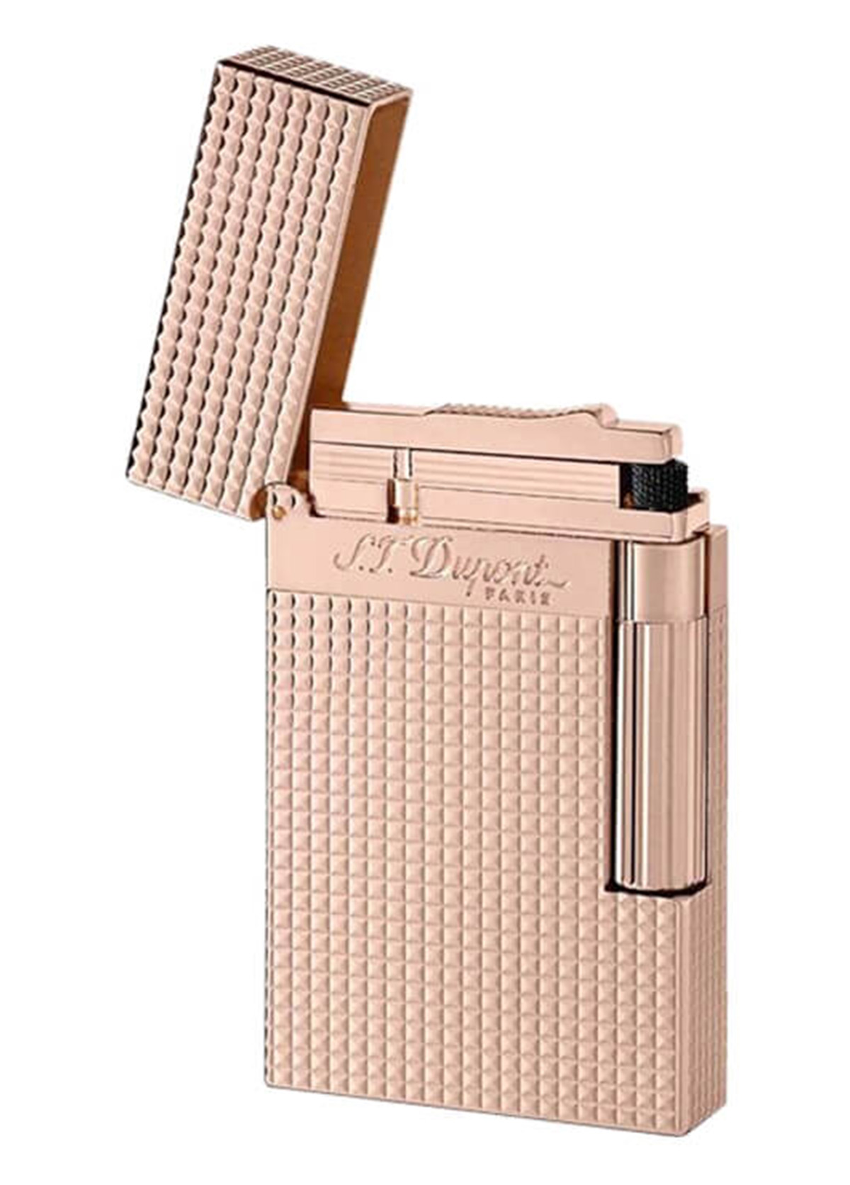 S.T. Dupont Côte d'Azur Pink-Gold Diamond Head Çakmak 16424