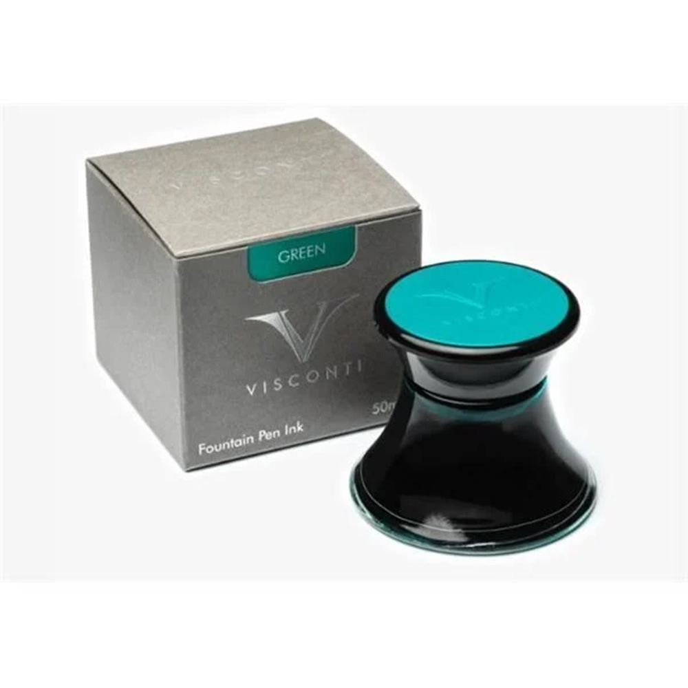 Glass Inkwell Green 50ml