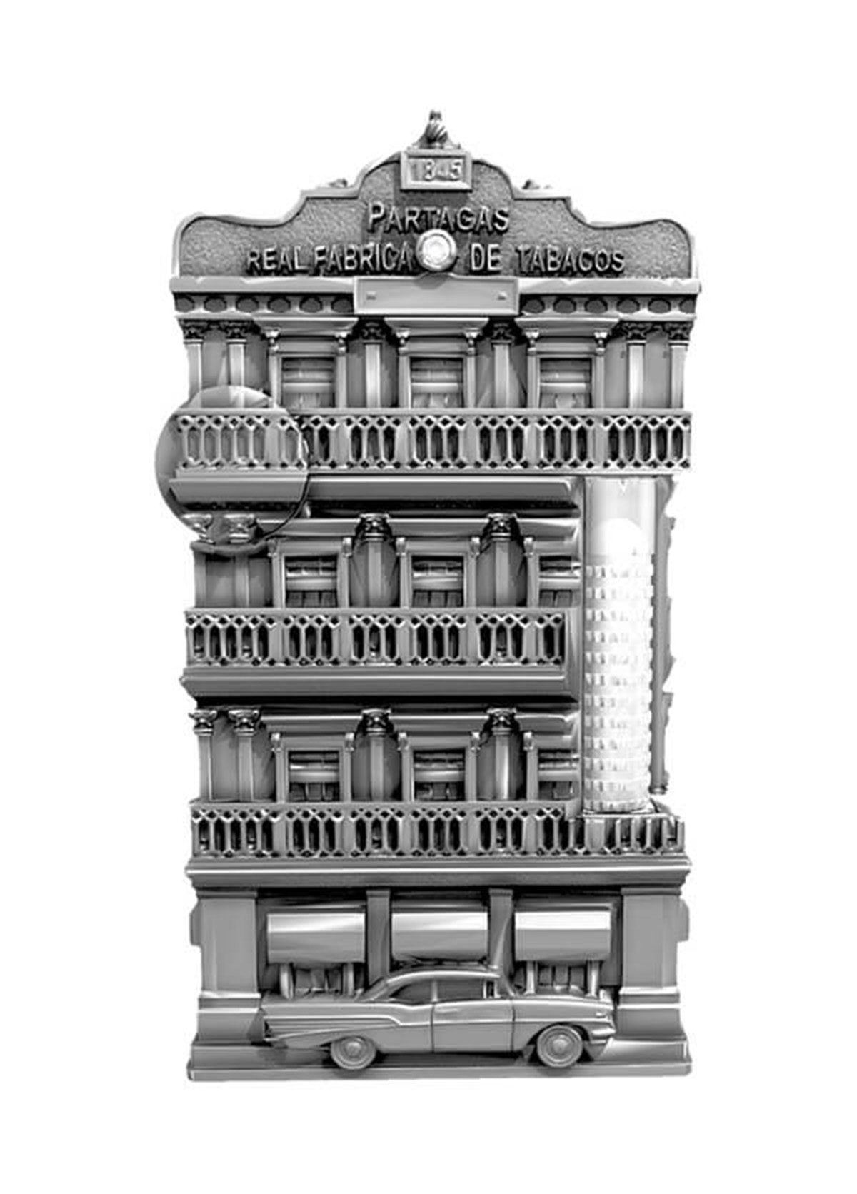 S.T. Dupont Atelier Haute Creation Jewelry Partagás Le Grand Çakmak - Sigara Seti 023066PAL