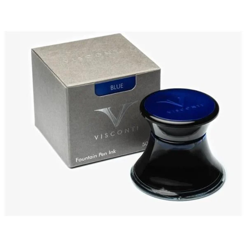 Glass Inkwell Blue 50ml