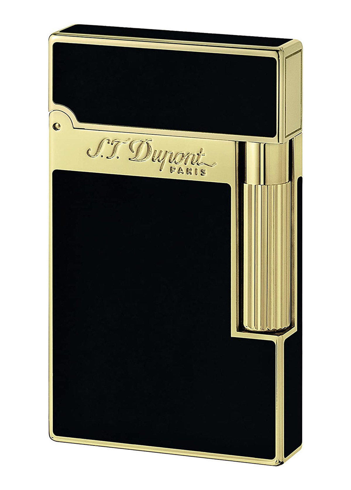 S.T. Dupont Black Chinese Lacquer and Gold Çakmak 16884