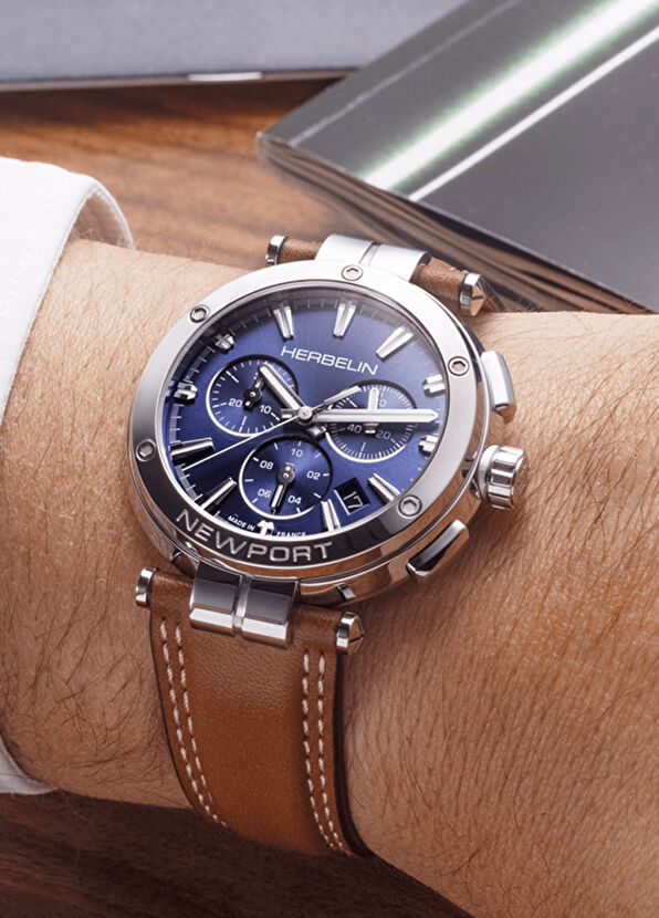 Newport Chrono 37658AP15GD Çelik Erkek Kol Saati