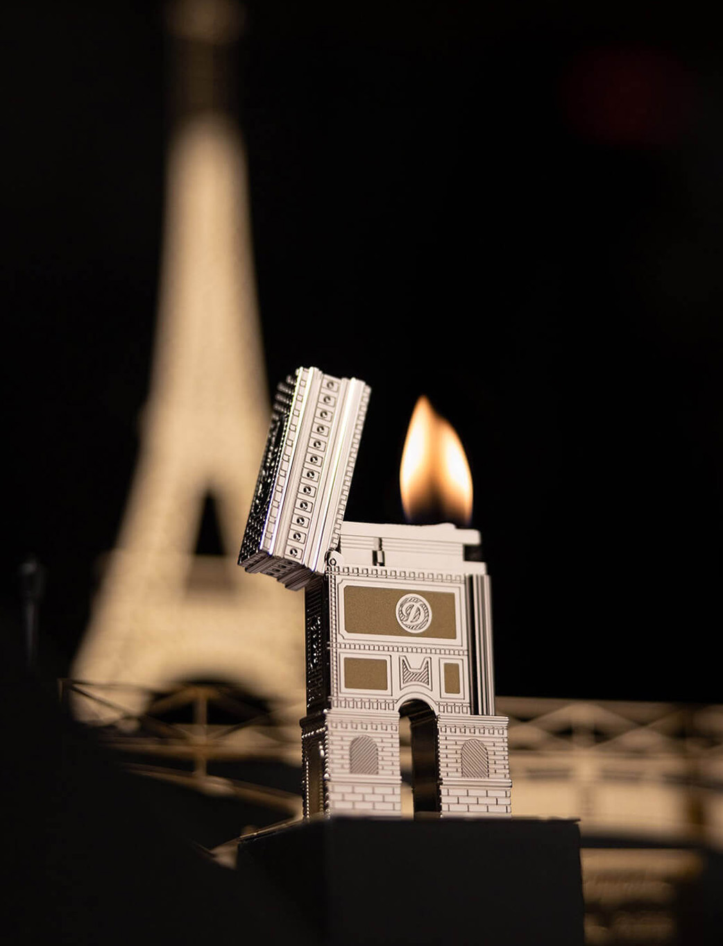 S.T. Dupont Loves Paris Limited Edition Set Lighter W Eiffel Tower 16347
