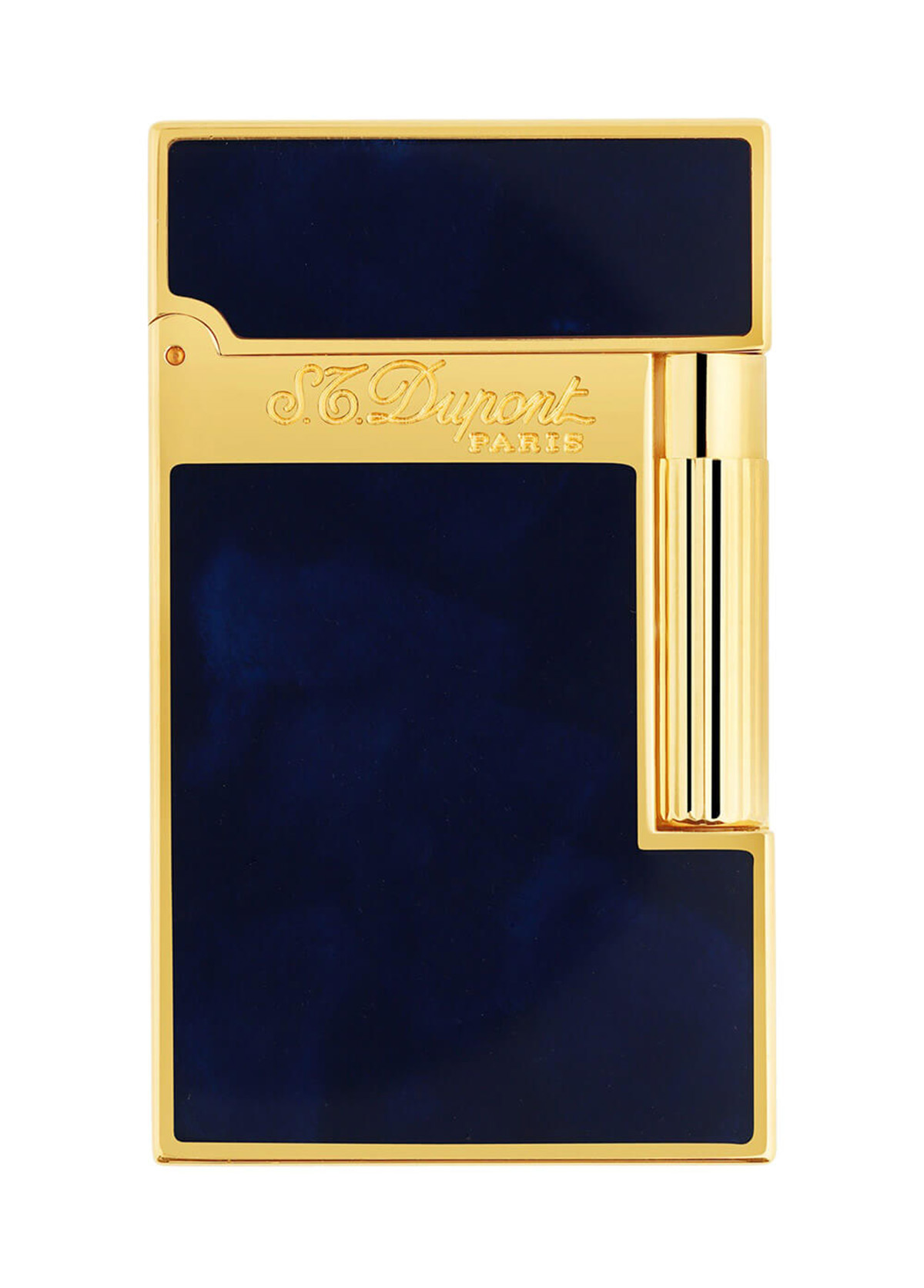 S.T. Dupont Ligne 2 Doğal Mavi Lake - Sarı Altın Kaplama Çakmak 16134
