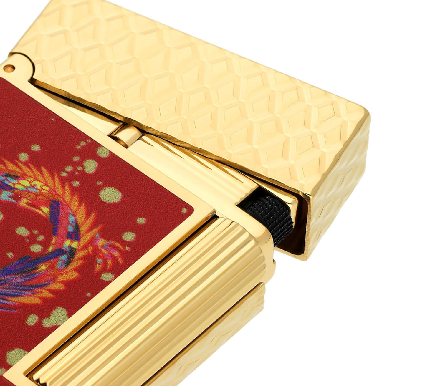 S.T. Dupont Ligne 2 Burgundy - Golden Year of The Dragon Perfect Ping Çakmak 16526