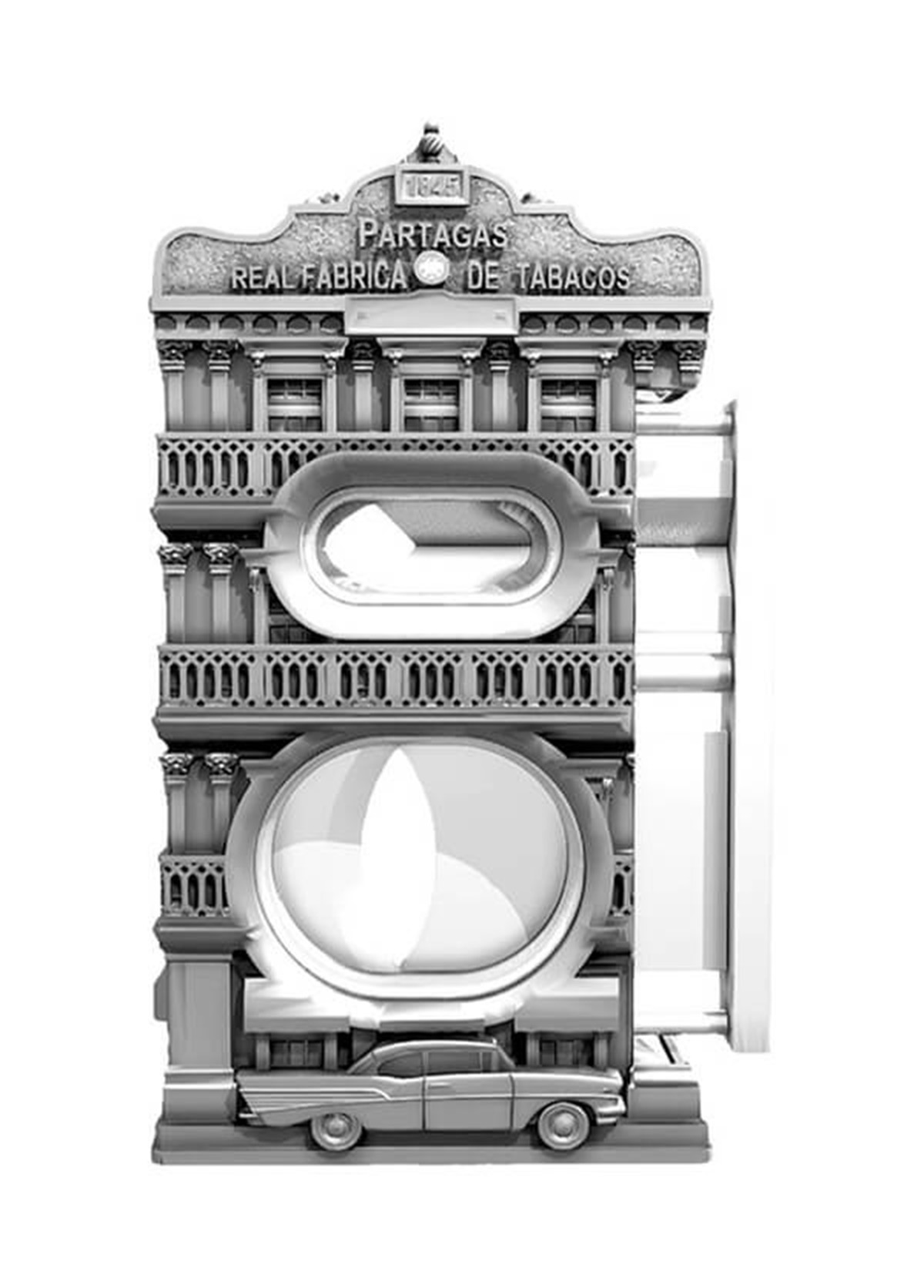 S.T. Dupont Atelier Haute Creation Jewelry Partagás Le Grand Çakmak - Sigara Seti 023066PAL